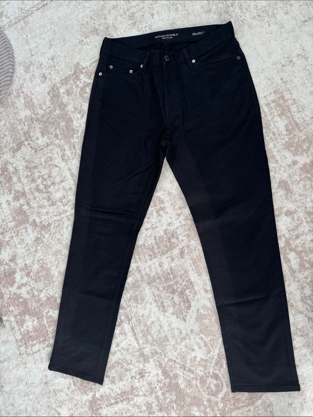 Banana Republic traveler Men's Black Slim Straight Jeans 30x30